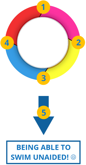Swimonomics Solution image describing swimmer progress